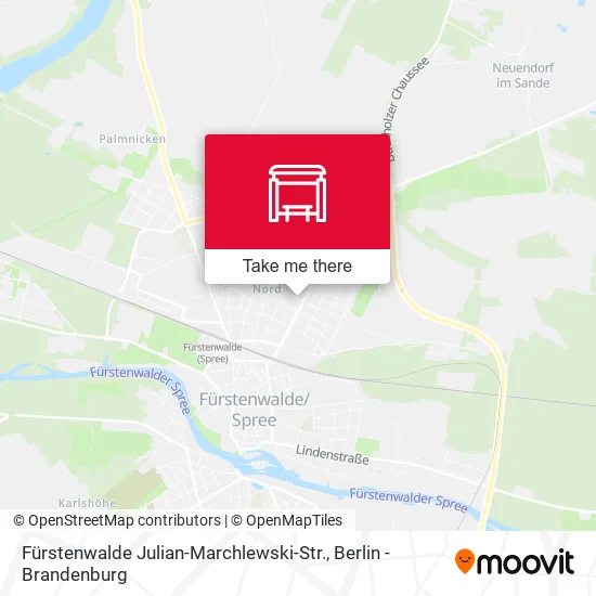 Карта Fürstenwalde Julian-Marchlewski-Str.