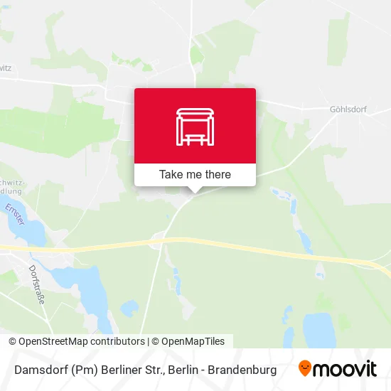 Карта Damsdorf (Pm) Berliner Str.