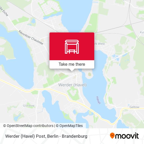 Werder (Havel) Post map
