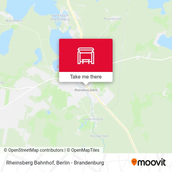 Rheinsberg Bahnhof map