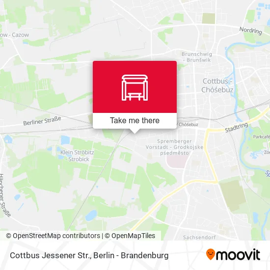 Карта Cottbus Jessener Str.
