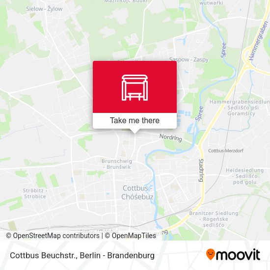 Карта Cottbus Beuchstr.