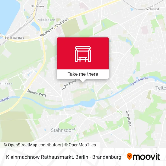 Kleinmachnow Rathausmarkt map