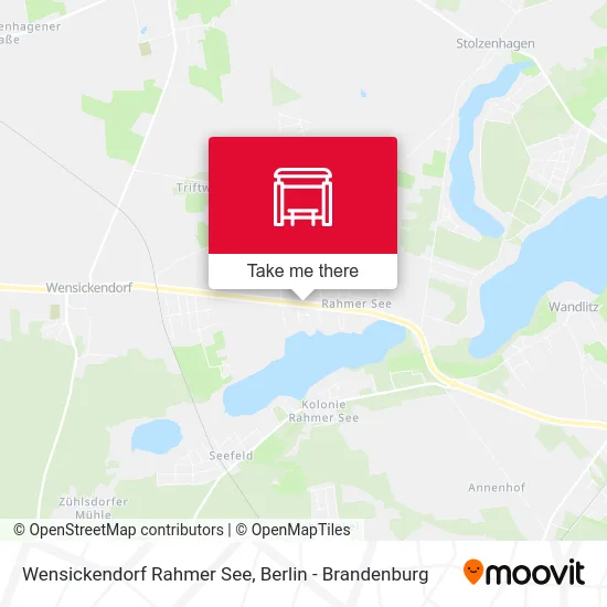 Wensickendorf Rahmer See map