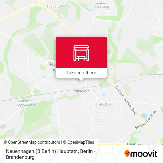 Neuenhagen (B Berlin) Hauptstr. map