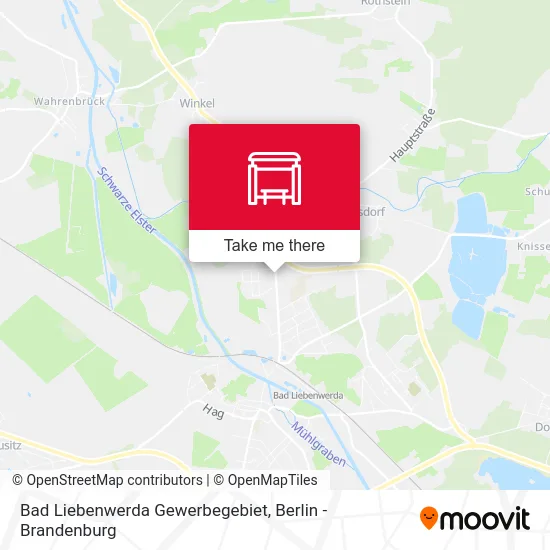 Bad Liebenwerda Gewerbegebiet map
