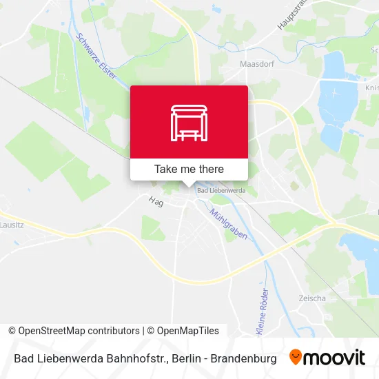 Карта Bad Liebenwerda Bahnhofstr.