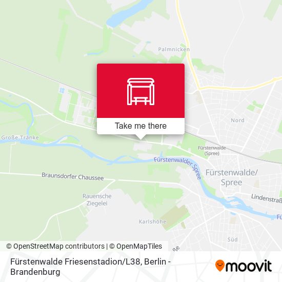 Fürstenwalde Friesenstadion / L38 map