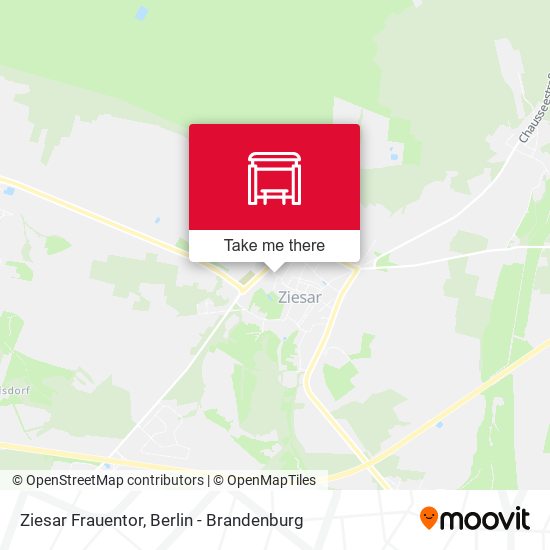 Ziesar Frauentor map