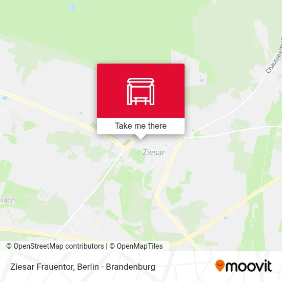 Ziesar Frauentor map