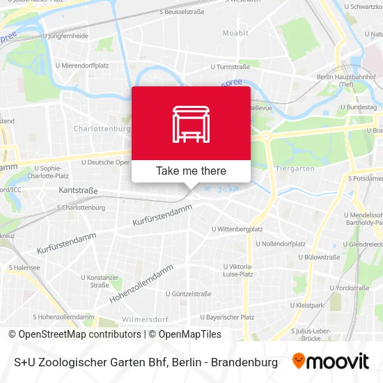 Карта S+U Zoologischer Garten Bhf