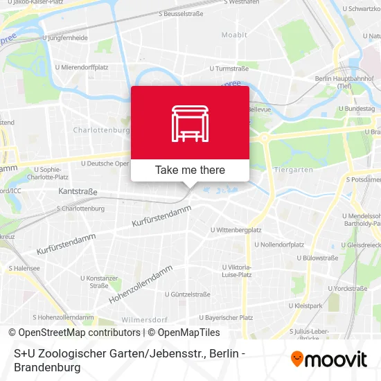 Карта S+U Zoologischer Garten / Jebensstr.