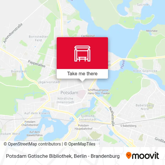 Potsdam Gotische Bibliothek map
