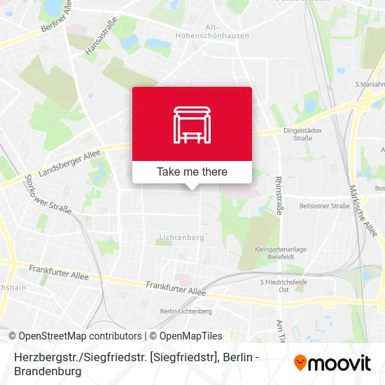 Карта Herzbergstr. / Siegfriedstr. [Siegfriedstr]