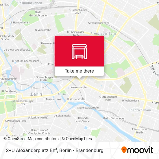 S+U Alexanderplatz Bhf map