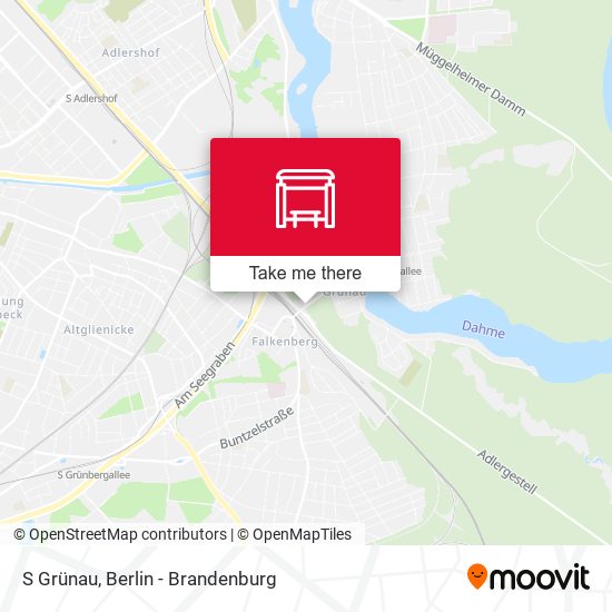 S Grünau map