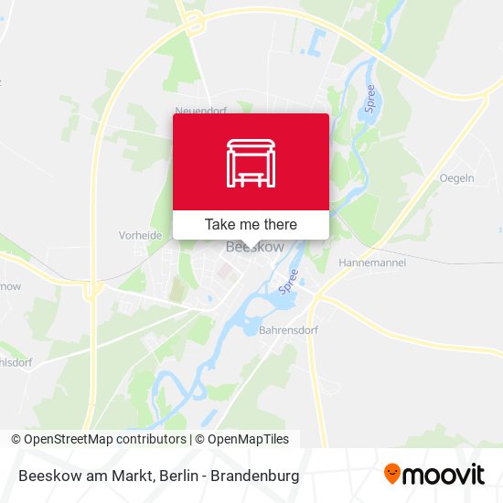 Beeskow am Markt map