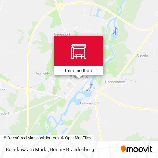 Beeskow am Markt map