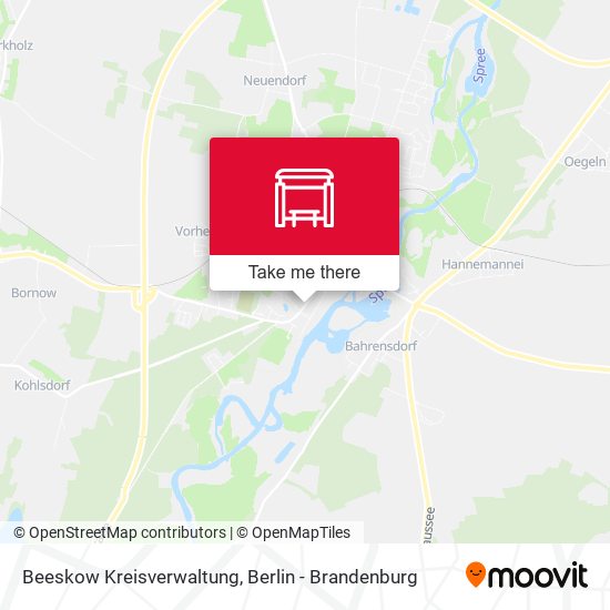 Beeskow Kreisverwaltung map