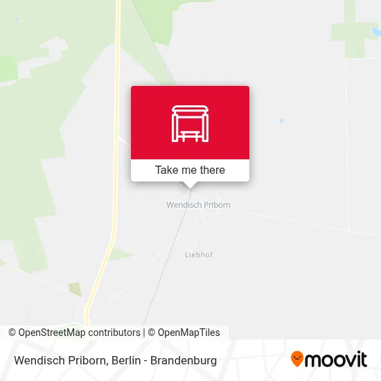 Wendisch Priborn map