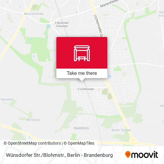 Карта Wünsdorfer Str./Blohmstr.