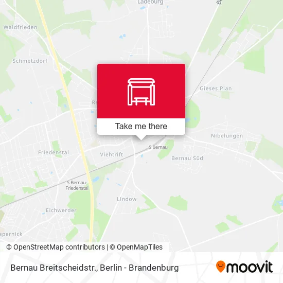 Карта Bernau Breitscheidstr.