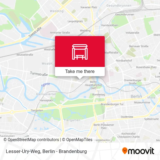 Lesser-Ury-Weg map