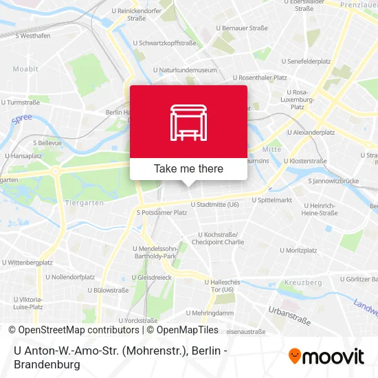 Карта U Anton-W.-Amo-Str. (Mohrenstr.)