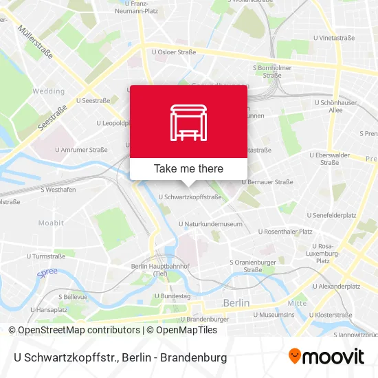 Карта U Schwartzkopffstr.