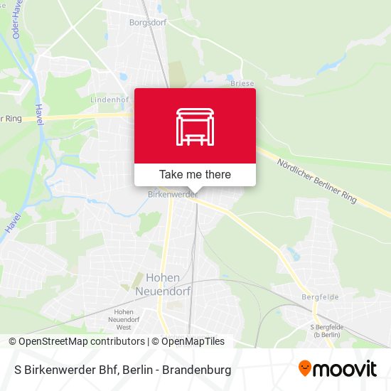 S Birkenwerder Bhf map