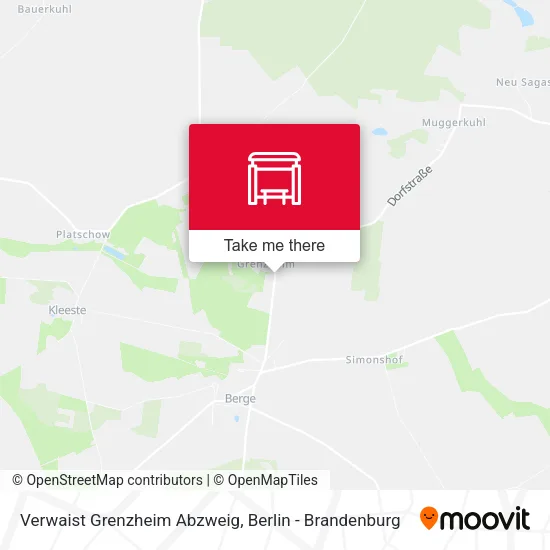 Карта Verwaist Grenzheim Abzweig