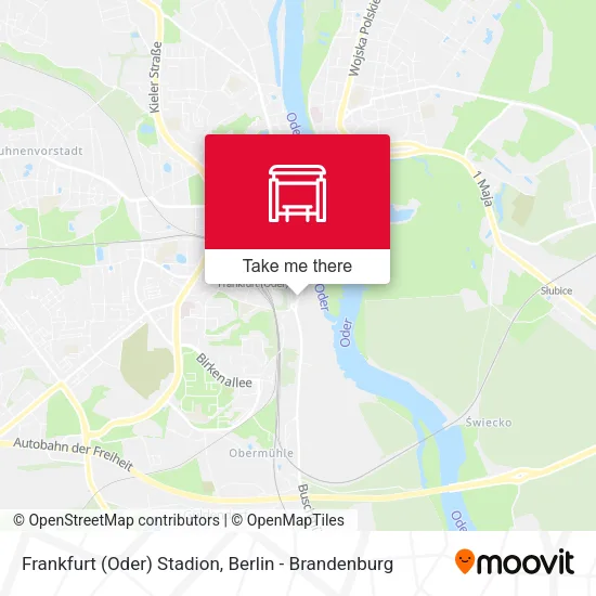 Карта Frankfurt (Oder) Stadion