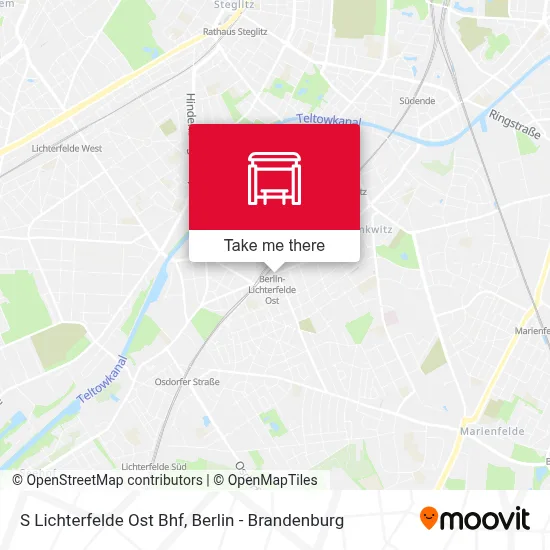 S Lichterfelde Ost Bhf map