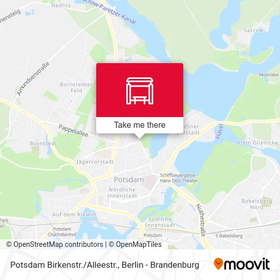 Карта Potsdam Birkenstr./Alleestr.