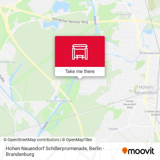 Hohen Neuendorf Schillerpromenade map