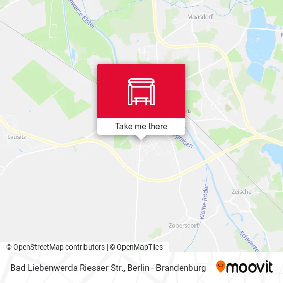 Карта Bad Liebenwerda Riesaer Str.