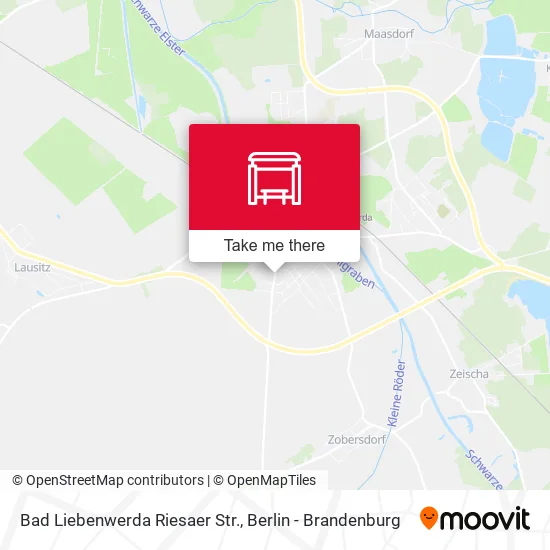 Карта Bad Liebenwerda Riesaer Str.
