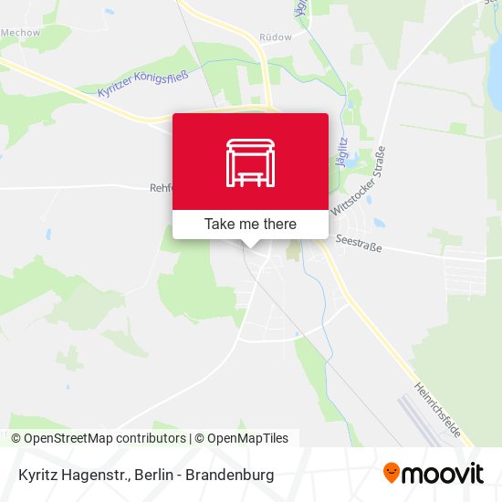 Kyritz Hagenstr. map