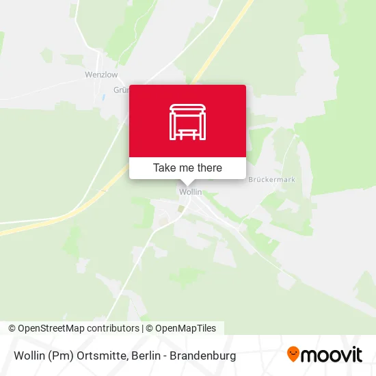 Карта Wollin (Pm) Ortsmitte