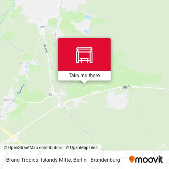 Brand Tropical Islands Mitte map