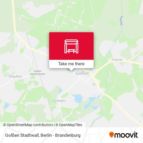 Golßen Stadtwall map