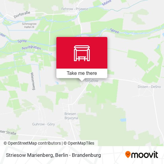 Striesow Marienberg map
