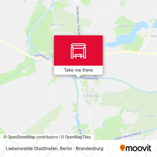 Liebenwalde Stadthafen map