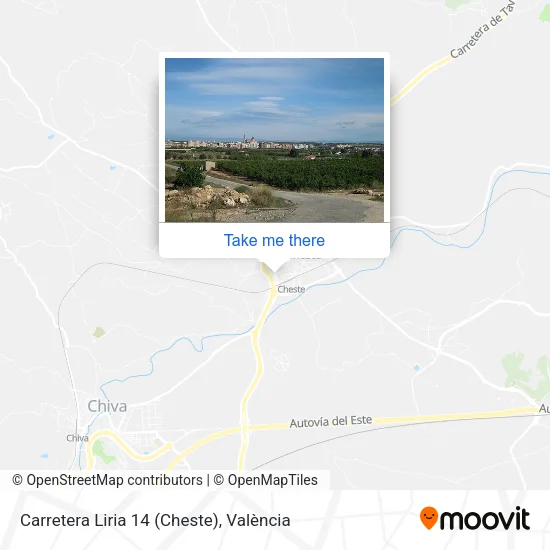 Carretera Liria 14 (Cheste) map