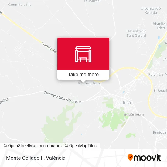 Monte Collado II map