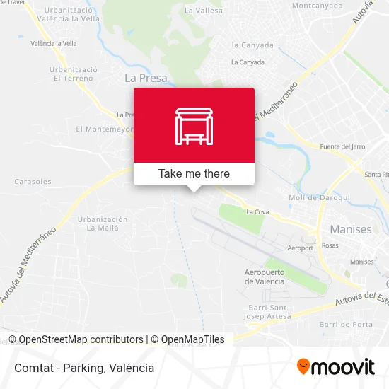 Comtat - Parking map