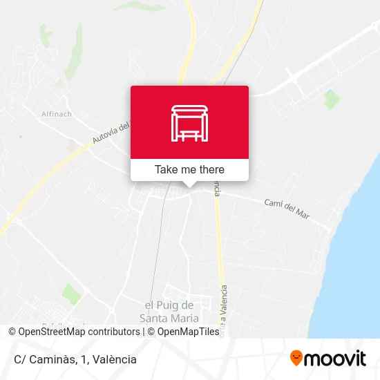 C/ Caminàs, 1 map