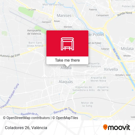Coladores 26 map