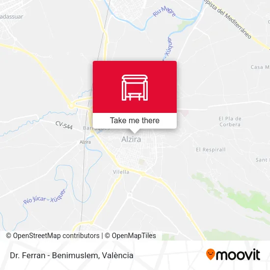 mapa Dr. Ferran - Benimuslem
