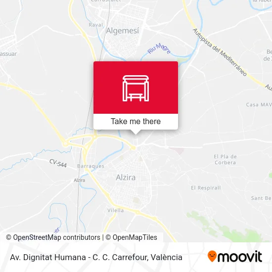 Av. Dignitat Humana - C. C. Carrefour map